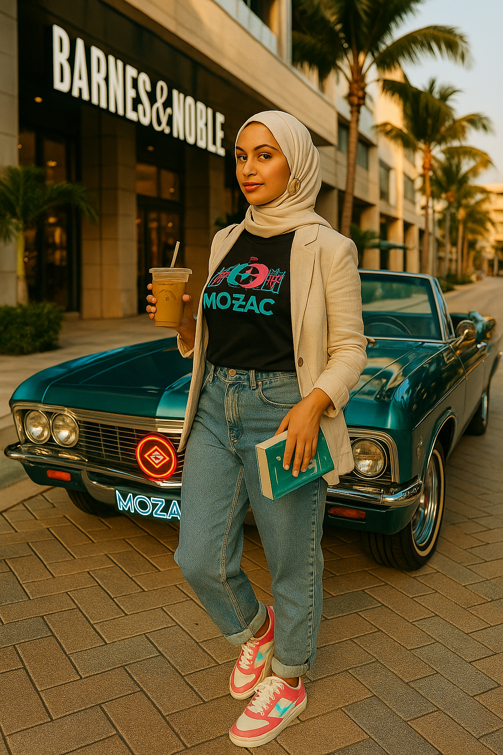 MOZAC Miami Vibes ‘305 Breeze’ Womens Tshirt